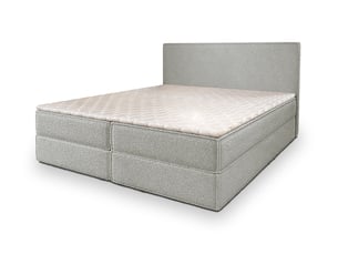 Lit avec rangement 140x200 cm <strong>MASSENO</strong>  <strong></strong> coloris gris