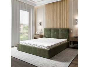Lit coffre 160x200 cm <strong>MASSENO</strong> <strong></strong> coloris vert
