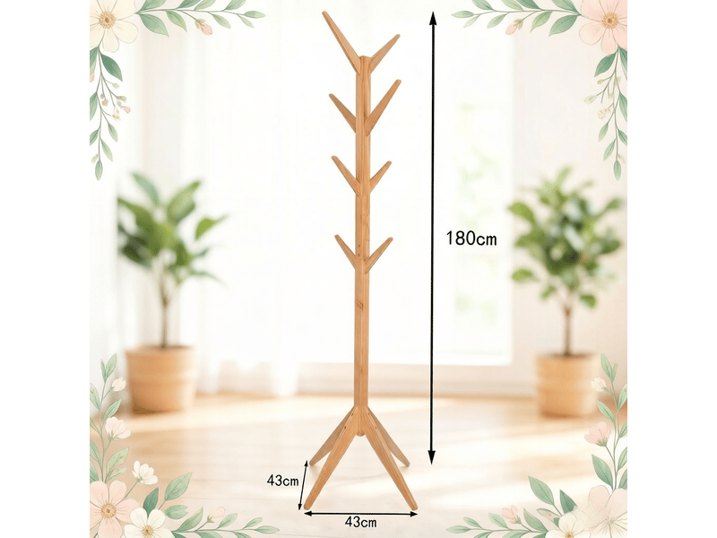  Porte-manteau design moderne en bois, porte-manteau pour salon  - Conforama C