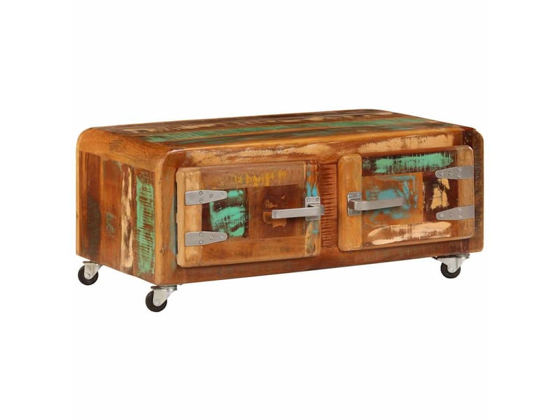  Table basse | table d'appoint salon 85x55x40 cm bois de récupération massif  - Conforama A