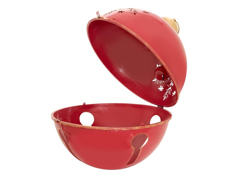  Grelot de noël en métal rouge d. 52 cm pour l'extérieur  - Conforama B