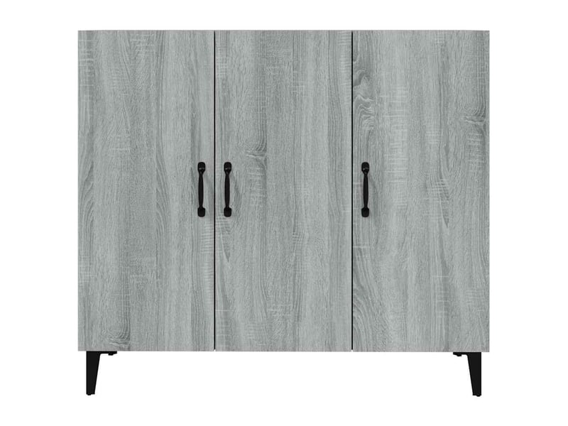  Buffet - bahut - meuble de rangement sonoma gris 90x34x80 cm bois d'ingénierie  - Conforama E