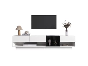 Meuble tv coloris blanc 190 cm BEAOK  