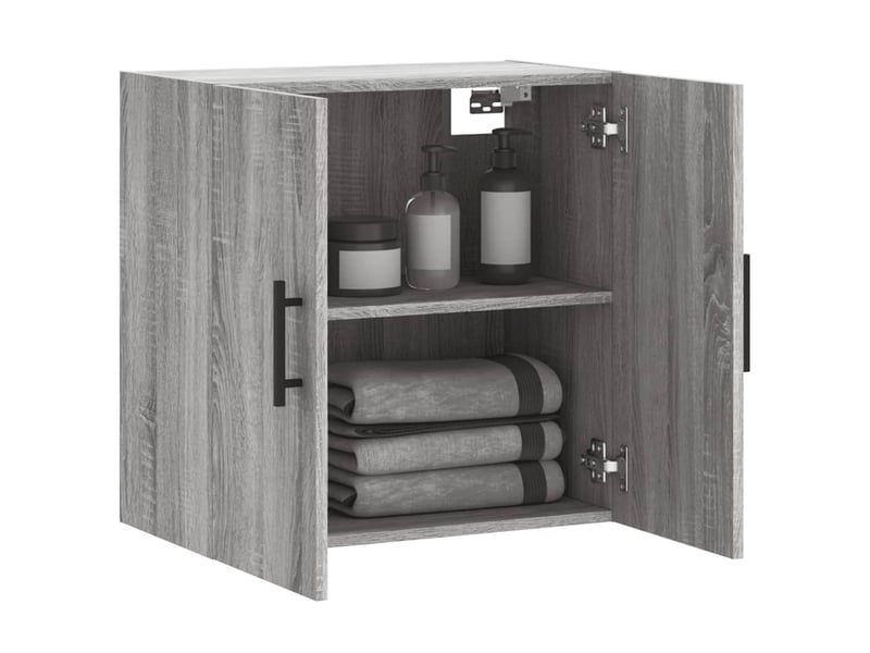  Armoire murale salon, meuble de rangement sonoma gris 60x31x60cm bois d'ingénierie shl6867  - Conforama D