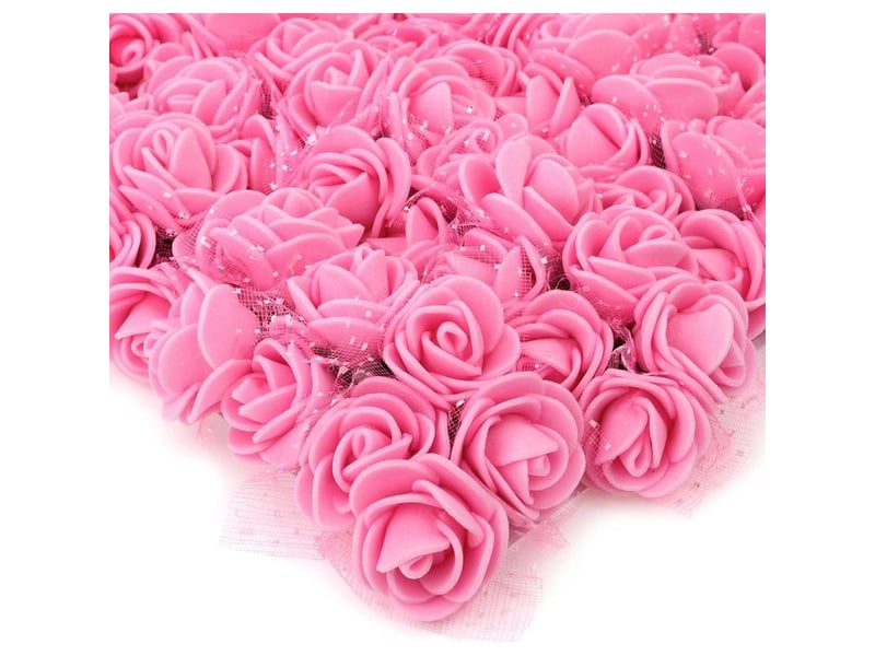 Lot de 144 fleurs artificielles pour le bricolage, petites fleurs artificielles, mini fleurs de roses pour mariage, barrettes à cheveux, bandeaux, accessoires de décoration, fabrication à faire - Conforama B