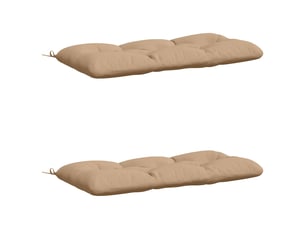 Lot de 2 coussins de banc, coussins d'assise vianen 100 % polyester sable cf57670
