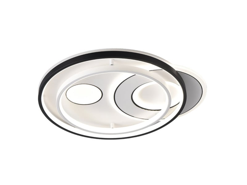 Fabrilamp evora, plafonnier, moderne, led, 160 w, 13600 lm, 3000-4000-6000 k, blancnoir, 7 x 45 x 52 cm 224385226 - Conforama A