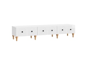 Meuble tv coloris blanc 147 cm <strong></strong>  <strong></strong>