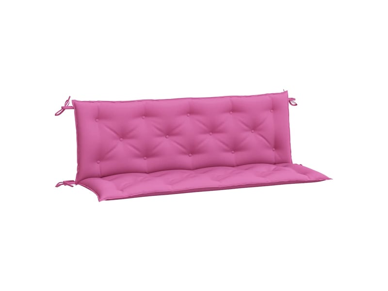 Lot de 2 coussins de banc de jardin, coussins d'assise rose 150x50x7 cm tissu cf58683  - Conforama A