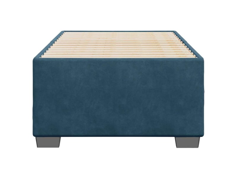  Lit simple- lit adulte -  cadre de lit sans matelas bleu 80x200 cm velours  - Conforama C