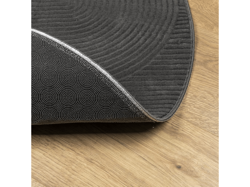 Tapis à poils ras look scandinave iza anthracite? 100 cm - comfortxl 375434 - Conforama E