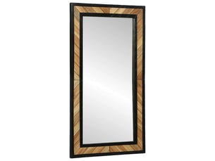 Miroir rectangulaire à fixer coloris noir <strong></strong> <strong></strong> - 50 cm x 90 cm