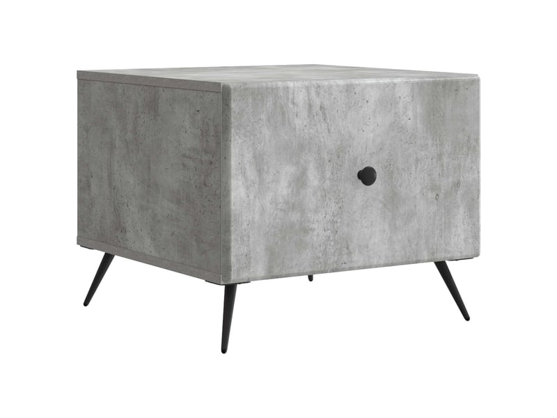  Table basse - table de salon - table à thé gris béton 49 x 50 x 40 cm bois d'ingénierie  - Conforama A