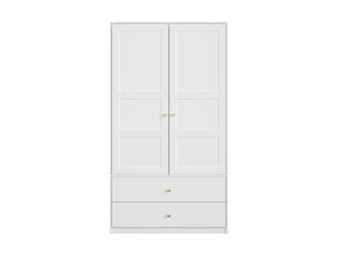 Armoire 2 porte(s) 2 tiroir(s) <strong></strong> <strong>OPULERANE TRADING LTD</strong> coloris blanc largeur 48 cm