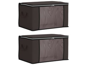 Boîte de rangement avec fenêtre latérale transparente 2 pcs shl48986