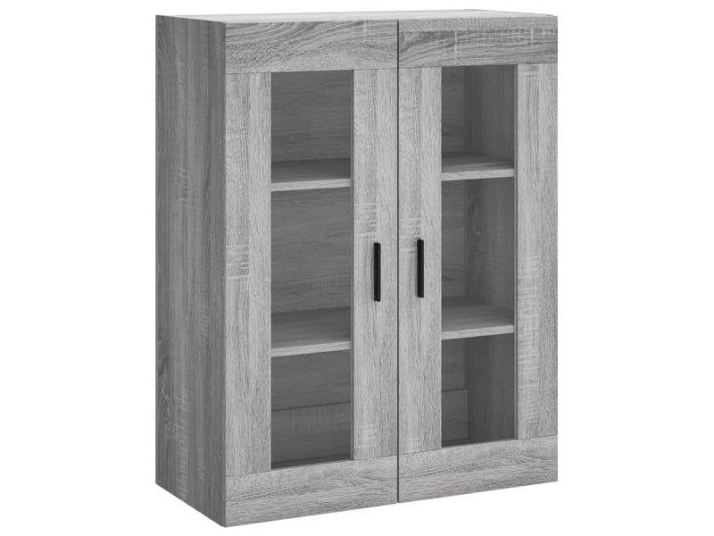  Buffet haut - bahut - meuble de rangement sonoma gris 69,5x34x180 cm bois d'ingénierie  - Conforama E