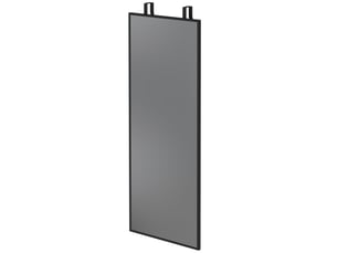 Miroir rectangulaire de porte coloris noir <strong></strong> <strong></strong> - 40 cm x 1.4 cm