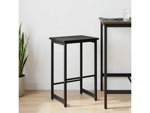 Tabouret de bar, chaise de bar chêne noir 40x32x74 cm bois d'ingénierie shl2686