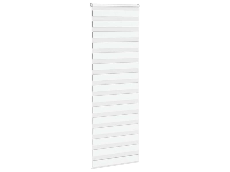 Store zèbre, store de fenêtre blanc 85x200 cm largeur du tissu 80,9 cm polyester cf48428 - Conforama C