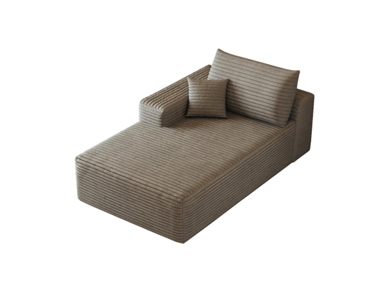 Canapé-lit y165 – côté gauche, couleur camel, convertible - Conforama A