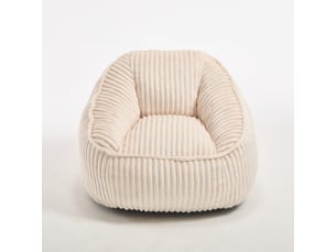 Fauteuil fixe  MEULVA Velours côtelé beige
