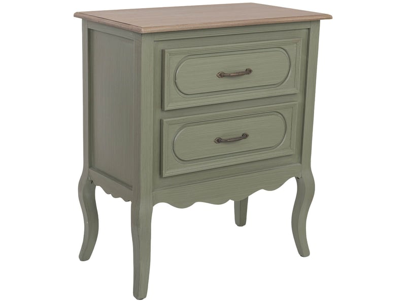  Table de chevet en bois vert 60x34x70,5 cm h  - Conforama A