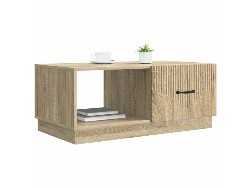  Table basse - table de salon - table à thé chêne sonoma 90 x 50 x 37 cm bois d'ingénierie  - Conforama C