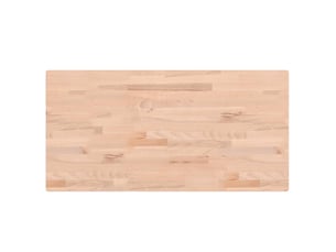Comptoir de salle de bain, plan de travail 100x50x4 cm bois massif de hêtre cf65705