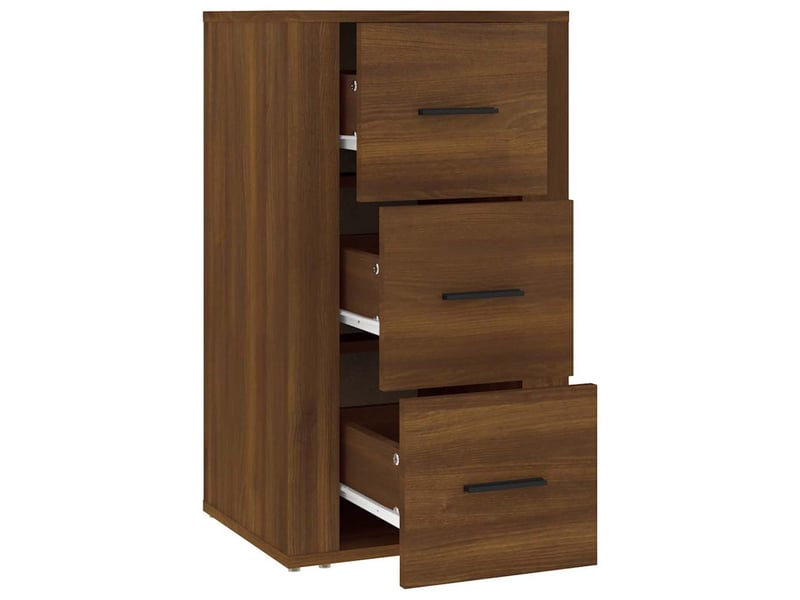  Buffet - bahut - meuble de rangement chêne marron 40x33x70 cm bois d'ingénierie  - Conforama D
