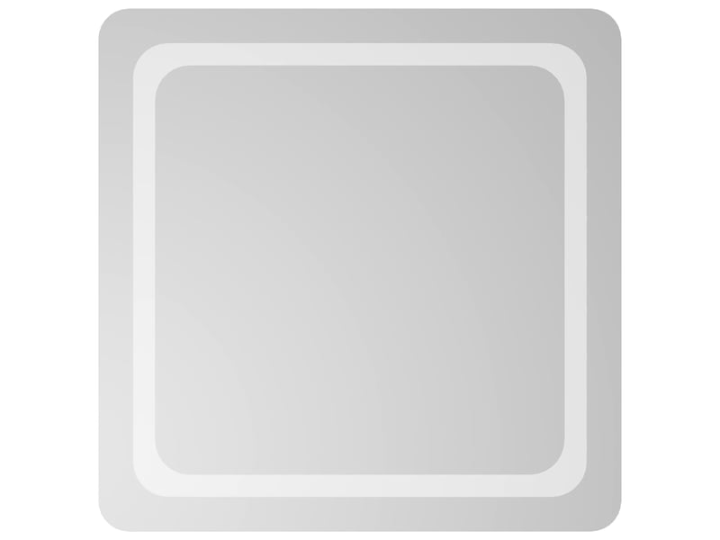  Miroir de salle de bain, miroir de toilette led transparent 60 x 60 cm verre trempé cf62597  - Conforama A