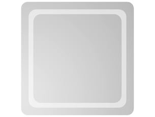 Miroir de salle de bain, miroir de toilette led transparent 60 x 60 cm verre trempé cf62597