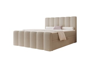 Lit coffre 180x200 cm <strong>IDOHOME</strong> <strong>FERRERO</strong> coloris blanc