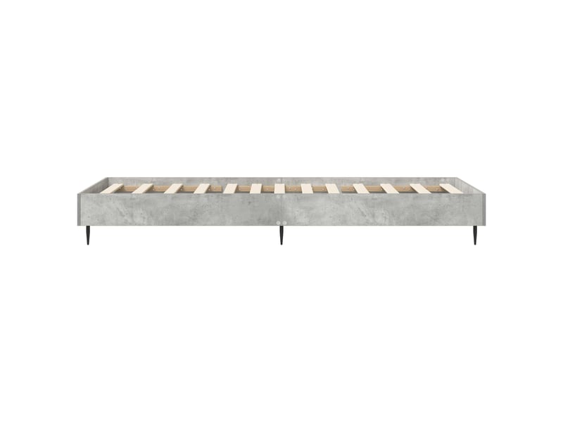  Lit simple- lit adulte -  cadre de lit gris béton 80 x 200 cm bois d'ingénierie  - Conforama D