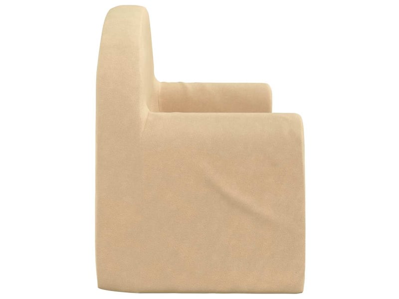 Canapé convertible, canapé droit, canapé-lit pour enfants 2 places crème peluche douce cf22305 - Conforama E