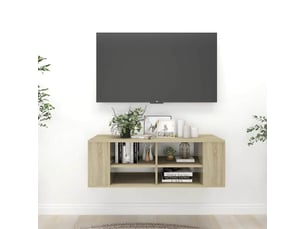 Meuble tv coloris marron 102 cm   