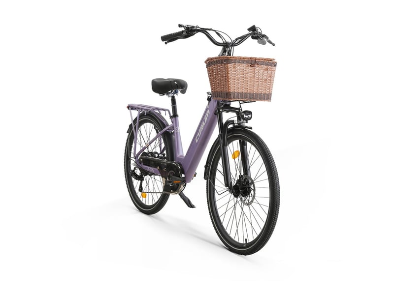  Vélo électrique de ville cysum x-city, 250 w, batterie 48 v 10.4 ah, violet X-City - Conforama E