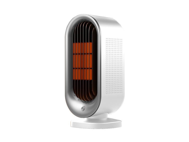  Chauffage électrique, température réglable, compact et portable, avec protection contre la surchauffe et le basculement, blanc HRC0004591LY - Conforama A