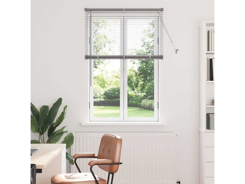 Store vénitien, store de fenêtre argenté 130 x 95 cm 25 mm aluminium cf47561 - Conforama B