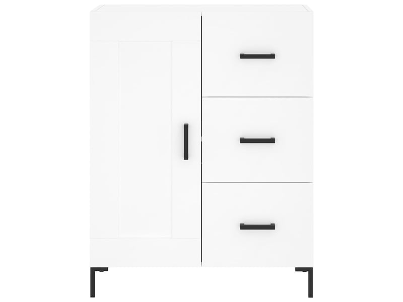  Buffet - bahut - meuble de rangement blanc 69,5x34x90 cm bois d'ingénierie  - Conforama E