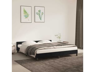 Lit 2 places 180x200 cm coloris noir