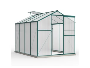 Serre de jardin - métal - vert - pour jardin et extérieur