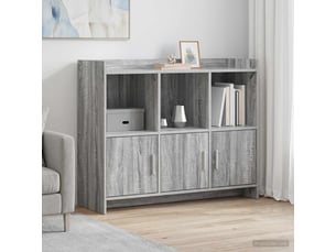 Buffet - bahut - meuble de rangement sonoma gris 98,5 x 33 x 80 cm bois d'ingénierie