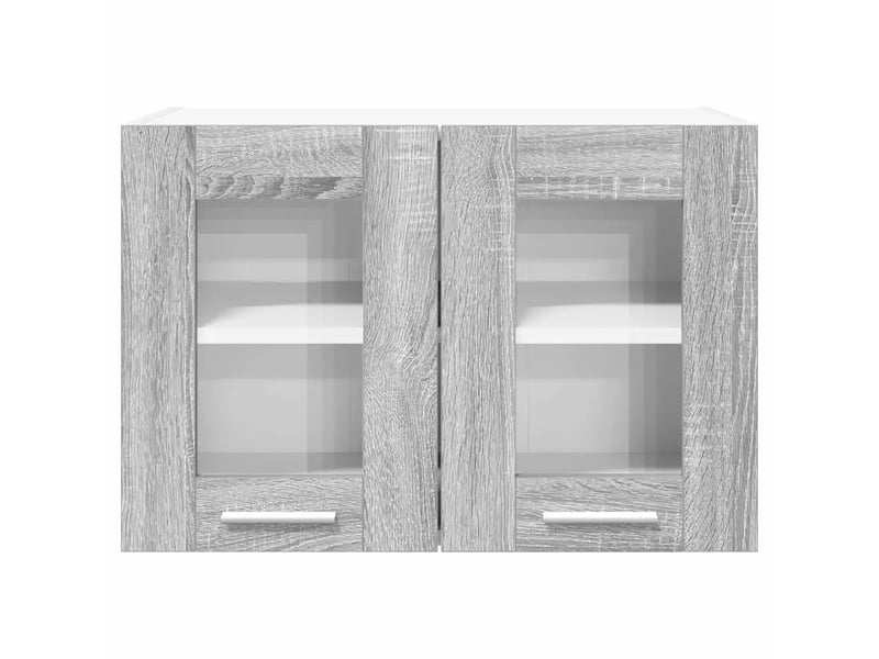  Armoire suspendue moderne rangement spacieux 60 x 31 x 40 cm en bois d'ingénierie gris sonoma 02_0053267  - Conforama C