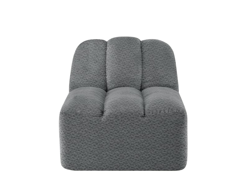 Canapé sans accoudoirs brravo en tissu bouclette gris  - Conforama A