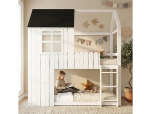 Lit superposé 90x200 cm <strong>OKWISH</strong>  <strong></strong> coloris bicolore