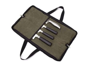 Sacoche à couteau de cuisine etui à couteaux vide porte couteaux sac à couteaux pour travail camping randonné pique-nique (sac sans couteaux) vert