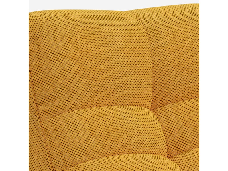 Canapé modulaire 2 places en velours doux design gardena - jaune - Conforama E