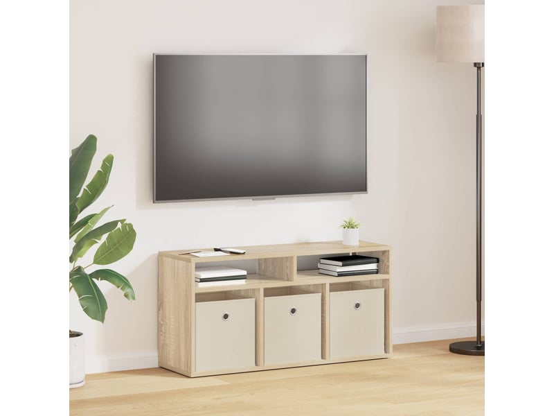  Meuble tv - basboard avec tiroir chêne sonoma 87 x 27,5 x 43 cm  - Conforama B