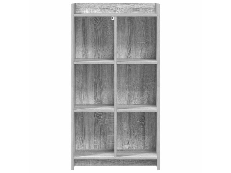  Bibliothèque, meuble de rangement salon sonoma gris 59 x 30 x 111 cm bois d'ingénierie  - Conforama D