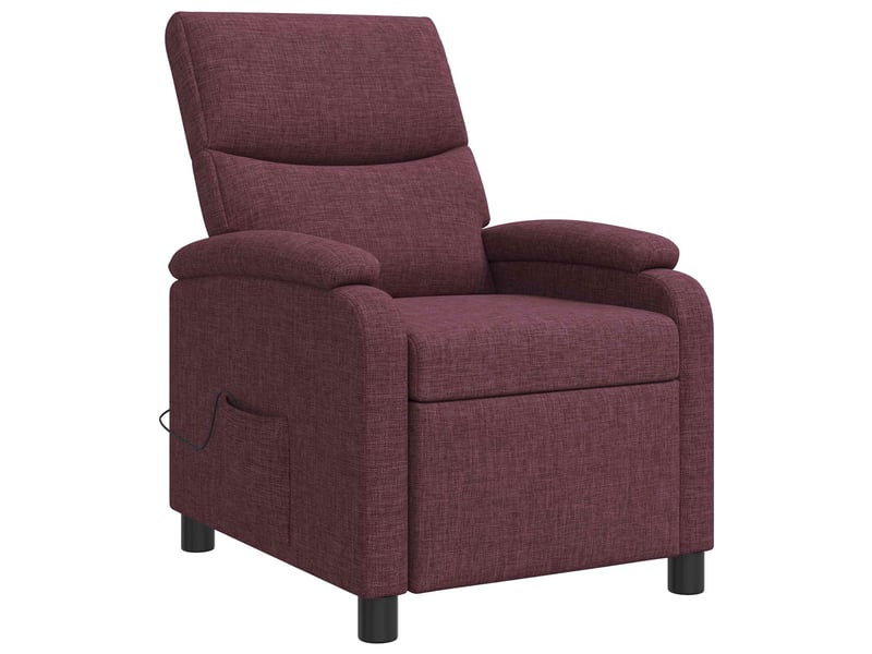  Vidaxl fauteuil de massage inclinable pourpre tissu  - Conforama E